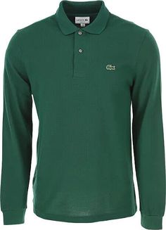 This is a fixed price auction for a brand new with tags MENS LACOSTE LONG SLEEVE CLASSIC PIQUE POLO SHIRT.  Forest Green Color, Size Men's Small (3)   Men’s Lacoste Long Sleeve Classic Pique Polo (Golf Shirt)   ·        New with Tags ·        100% Authentic Lacoste Apparel ·        Signature Croc Applique at Left Chest ·        Cotton Pique ·        Original Classic Fit ·        Style Number:  L1312-51 ·        Material: 100% Cotton Fitted Green Long Sleeve Polo Shirt, Fitted Long Sleeve Polo Shirt For Golf, Green Long Sleeve Cotton Polo Sweater, Classic Long Sleeve Golf Top, Long Sleeve Cotton Polo Shirt For Golf, Cotton Long Sleeve Polo Shirt For Golf, Classic Long Sleeve Cotton Polo Shirt, Mens Lacoste, Forest Green Color