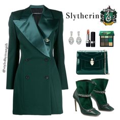 Slithering Outfits, Narcissa Malfoy Outfit, Slytherin Outfits Aesthetic, Hogwarts Houses Outfits