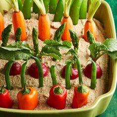 carrots, celery and other vegetables are arranged in the shape of a face