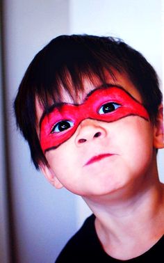 easy mask face paint - Google Search Pumpkin Painting Party, Mask Face Paint, Facepaint, Mask Face, Pumpkin Faces