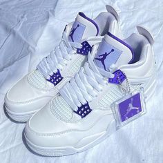 Jordans 4 Purple, Cute Jordans, Nike Shoes Women Fashion, Yantai, Basket Style