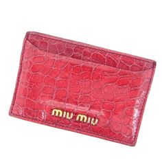 Rank Product name View of rank 6 PoPlatr super-discount Miu Miu miumiu BusineStainless Steel card holder / Card Case Ladies Crocodile emboStainless Steeling Red used J3336 10 New article ?? unused item 9 Super beautiful goods with little feeling of use 8 There are some Scratches. Stain. but extraordinarily good mint condition 7 There are some Scratches. Stain but good quality goods 6 Goods that can be used normally 5 somewhat difficult 4 junk item Please conLengthr as an approximate guide. Comme Designer Card Holder For Daily Use, Red Formal Card Holder With Rfid Blocking, Classic Red Card Holder For Daily Use, Classic Red Card Holder With Interior Slots, Elegant Red Bifold Card Holder, Elegant Red Rectangular Card Holder, Red Rectangular Card Holder With Interior Slots, Camouflage Makeup, Pocket Cards