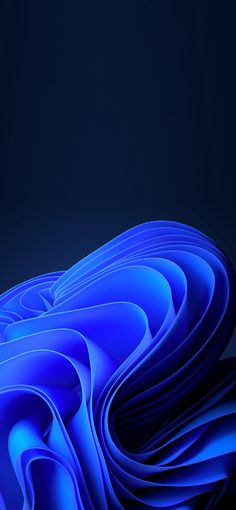 an abstract blue background with wavy lines in the shape of curved curves on a black surface