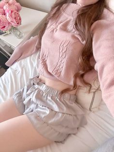 Pink sweater #pink #coquette Pink Coquette, Pink Sweater, Outfit Inspo, Pink