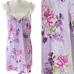 Intimate Satin Nightgown Lingerie Womens M Chemise Silky Lavender Floral  | eBay Lingerie Pajama, Dress Pajamas, Nightgown Lingerie, Flowers Lavender, Satin Nightgown, Morgan Taylor, Lavender Floral, Sleepwear Robe, Brands Outlet