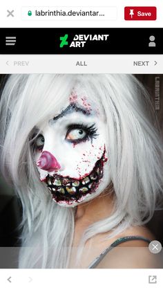 Creepy Clown Girl, The Nightmare Before Christmas Makeup, Spirit Makeup, Pretty Clown, Nightmare Before Christmas Makeup, Make Up Diy, Strašidelný Halloween, Halloween Makeup Clown, Halloween Make-up Looks