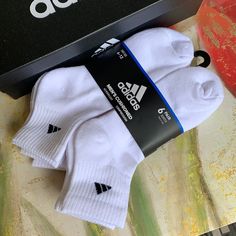 New With The Tag Authentic Adidas Cushioned Aeroready Compression 6 Pairs Socks Quarter Mens 6-12 Aeroready Drying Technology; Compression Extra Arch Support; Superior Yarns Extreme Comfort & Softness; Added Durability For Longer Life & Less Pilling; Full Cushioned Footbed For Superior Comfort; Adidas Casual Breathable Socks, Casual Adidas Breathable Socks, Casual Breathable Adidas Socks, Adidas Breathable White Socks, Adidas White Breathable Socks, White Breathable Adidas Socks, Athletic Socks, White Adidas, Adidas Men