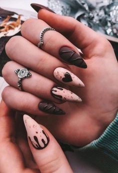 Nail Art 2024 Trends, Chocolate Nails, Edgy Nails, Valentine Nails, Nail Stuff, New Nails, Hot Nails, Fire Nails, Dream Nails