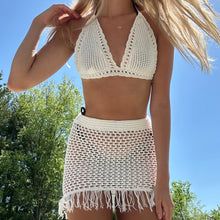 White Knit Beach Coverup – Juniper Beachy Open Knit Cover-up For Poolside, Knit Beachy Cover-up, Open Knit Beach Cover-up, Beach Season Crochet Mini Dress Cover-up, Stretch Open Knit Beach Cover-up, White Beach Cover Up, Tassel Skirt, Knit Set, Beach Dresses