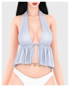 🌊 Celine Halter Tank 🌊 | BackTrack Sims 4 Guide, Cc Clothing, Feminine Clothes, Sims 4 Cc Eyes, Rhinestone Outfit