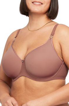 This seamless full coverage bra features soft adjustable straps and a U-back that supports with a comfortable underwire that won't pinch. 84% polyester, 16% spandex Hand wash, line dry Imported Women's Clothing Solid Full Coverage Nursing Bra With Padded Cups, Full Coverage Nursing Bra With Padded Cups, Elegant Underwire Nursing Bra With Soft Touch, Shaping Underwire Bra With Adjustable Straps, Underwire Nursing Bra With Adjustable Straps, Supportive Seamless Underwire Nursing Bra, Full Coverage Shaping Bra With Soft Touch, Full Coverage Bra With Adjustable Straps, Seamless Full Cup Shaping Bra