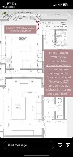 the floor plan for a house that is under construction