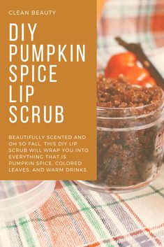 Pumpkin Lip Scrub, Fall Lip Scrub Diy, Halloween Body Scrubs, Pumpkin Sugar Scrub, Pumpkin Lotion, Vanilla Diy, Pumpkin Scrub