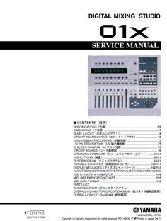 an instruction manual for the yamaha q1x mixing console, with instructions on how to use it