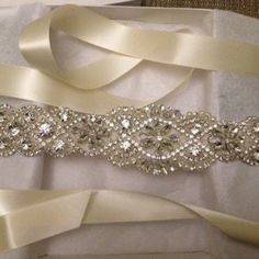 Beaded bridal sash crystal wedding belt sash Style 159 | Etsy Elegant Bedazzled Bridal Belt For Wedding, Elegant Bedazzled Wedding Sash, Beaded Bridal Sash, Wedding Belt, Wedding Sash Belt, Bridal Sash, Wedding Belts, Bridal Belt, Jan 1