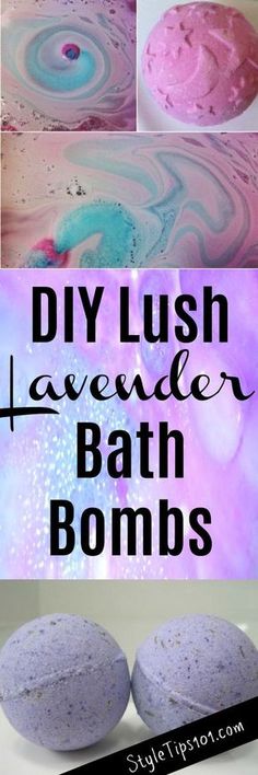 DIY Lush Lavender Bath Bombs Diy Bath Bomb, Bath Boms, Bath Stuff, Bath Bomb Recipes, Lavender Bath, Diy Kosmetik, Homemade Bath, Wine Bottle Diy Crafts