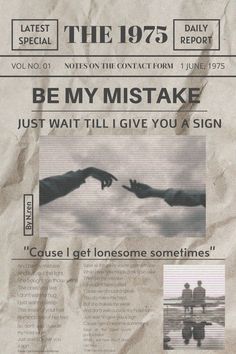 an advertisement for the 1971 film be my mistake just wait i'll give you a sign