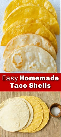 easy homemade taco shells are the perfect appetizer for any mexican family to enjoy