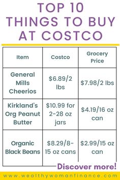 the top 10 things to buy at costco for $ 3 99 per cention