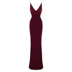 This dress is a sleek, form-fitting gown featuring a deep V-neckline with thin shoulder straps. It is a rich burgundy color, extending in a smooth, seamless design from the neckline to the floor. The dress is  made of a satin material for bust are and jersey for skirt area. This dress is suitable for formal occasions such as: Black-tie events, Weddings (especially evening receptions), Prom or formal dance parties, High-end dinner parties %100 Polyester, Do Dry Cleaning  Made in Turkey Burgundy Red Carpet Dress, Elegant Red Dress Aesthetic, Maroon Prom Dress Burgundy, Wine Red Dresses Long, Red Dress For Prom, Burgundy Dress Formal, Deep Red Gown, Maroon Prom Dress, Maroon Maxi Dress