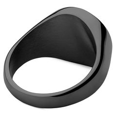 * Sturdy surgical steel construction
 * Beautiful, intricate design
 * Nickel tested
 * Elegant gift bag included Minimalist Engraved Black Signet Ring, Black Stainless Steel Engraved Ring, Minimalist Black Engraved Ring, Modern Black Engraved Rings, Cool Rings For Men, Compass Design, Mens Rings Fashion, Ring Size Guide, Men's Rings