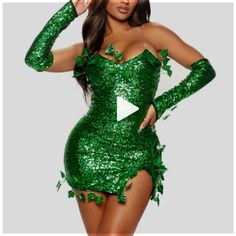 Take the plunge into something extraordinary with this Fruitful Vine Sequin Mini Dress. Turn heads in this sparkling statement dress...orned with faux leaves and sequins that glimmer in the light. Feel confident as you take on any challenge and show off your daring style. Place the style stakes high with this unforg! Unforgettable Dress, Most Popular Halloween Costumes, Popular Halloween Costumes, Top Halloween Costumes, Pretty Halloween Costumes, Pretty Halloween, Faux Leaf, Last Minute Halloween Costumes