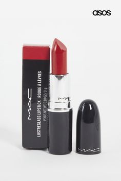 Lipstick by MAC Handbag essential High-shine finish Sheer-to-medium coverage Lightweight, easy-glide formula Product is non-returnable for hygiene reasons Glossier Lipstick, Handbag Essentials, New Mac, Gloss Lipstick, Body Makeup, Blood Red, Lipstick Lip, Makeup Lipstick, Face And Body