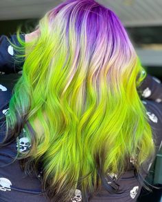 Beetlejuice Inspired Hair, Beetlejuice Hair Color, Beetlejuice Hair, Mermaid Hair Color, Creative Hair Color, Coloured Hair, Birthday Hair, Punk Hair, Hair Creations