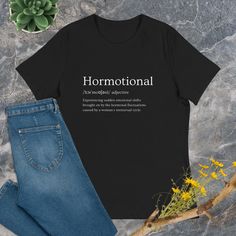 Women T-shirts funny quotes for PMS PMDD with Sarcastic quote... Navigate the hormotional rollercoaster with a wink! This tee speaks volumes without saying a word during that time of the month. A fun and clever way to let your loved ones know to handle with care. Perfect for gifting to your partner who appreciates a touch of humour and understands the unspoken language of moods. Express yourself effortlessly with this comfy and amusing statement piece. This soft and comfortable t-shirt will be p Pmsing Quote, Feminist Tshirt, Time Of The Month, T Shirts Funny, Inspirational Shirt, Shirts Funny, Cropped Tube Top, Women T Shirts, Sarcastic Quotes