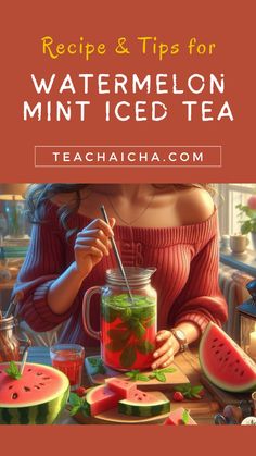 watermelon mint iced tea recipe and tips