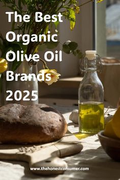 organic olive oil in glass jar on kitchen counter Best Olive Oil Brand, Types Of Olives, Olive Oil Brands, Primal Kitchen, Organic Olive Oil, Organic Products