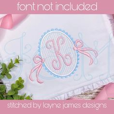 this is an image of a personalized monogrammed handkerchief