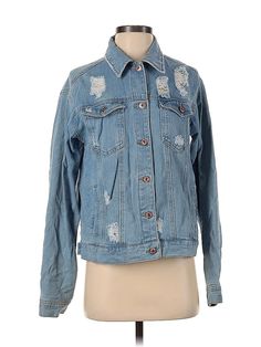 Forever 21 Denim Jacket Size: Small Jackets & Outerwear - used. 100% COTTON | Forever 21 Denim Jacket: Blue Jackets & Outerwear - Size Small Blue Denim Jacket, Blue Jacket, Outerwear Jackets, Blue Denim, Denim Jacket, Forever 21, Women Handbags, Jackets For Women, Handbags