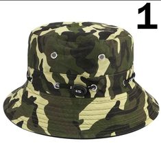 Camouflage Double-side Unisex Bucket Hat Fashion Outdoor Cap Perfect for Hiking, Fishing and etc. Material: Cotton Size: Head circumference 56-60cm or 22-23.6 in R E T U R N S/ E X C H A N G E S / C A N C E L L A T I O N S -Due to the custom nature of the product (design, size, shirt style and color) NO returns, exchanges, or cancellations are accepted. I M P O R T A N T -Hats color may slightly vary due to lighting and monitor settings -Please allow 1-2 cm error due to manual measurement. Pleas Stussy Bucket Hat, Camo Bucket Hat, Bucket Hat Fashion, Girls Streetwear, Camouflage Green, Crewneck Sweatshirt Women, Outdoor Cap, Hip Hop Cap, Camo Hats