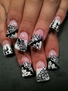 Wide Nails, Wow Nails, Animal Print Nails, Get Nails, I Love Nails, Hot Nails