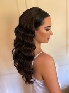 Hollywood Hairstyles, Old Hollywood Hair, Hollywood Curls, Bridal Hair Down, Hollywood Hair, Hollywood Waves, Glam Hair