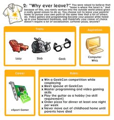 an info sheet describing how to use video games