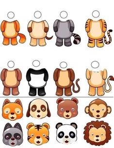 an image of different kinds of stuffed animals