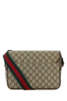 The Gucci GG Supreme Messenger Bag perfectly combines luxury craftsmanship and street style flair. Made of durable yet light 100% nylon fabric in Italy, this bag features Gucci's signature interlocking GG logo and holds all your daily essentials. With an adjustable strap for comfortable carry and multiple interior pockets, storage and organization are effortless. Capture your adventures anywhere with this snapshot-ready bag that elevates your Instagram feed with coveted high-fashion heritage in Gucci Flap Travel Bag, Designer Gucci Flap Bag, Gucci Flap Bag For Travel, Gucci Flap Bag For Everyday Use, Gucci Everyday Flap Bag, Classic Gucci Flap Bag, Gucci Brown Flap Bag, Gucci Beige Bag With Logo, Gucci Coated Canvas Bag With Logo