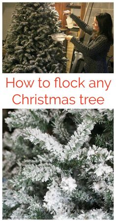 how to flock your old christmas tree