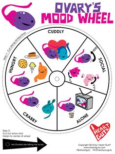 a wheel with different types of animals on it and the words'mouldy'written