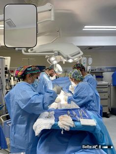 doctors performing surgery in an operating room