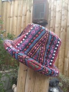 Groovy patterned hat with thick roll rim. Cotton material with lining for comfort.  Pork pie shape. Fair trade. One size. Patterns and colours vary. Pork Pie, Trucker Cap, Fair Trade, Cotton Material, Caps Hats, Accessories Hats, United Kingdom, Baseball, Hats