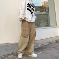 Vintage Two-Tone Cargo Pants – COLDLINE CLOTHING Mens Fall Outfits, Cargo Pants Style, Cargo Pants For Men, Overalls Men, Casual Pants Style, Baggy Cargo Pants, Streetwear Hip Hop, Fall Outfits Men, Casual Joggers