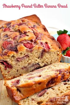 Frugal Foodie Mama: Strawberry Peanut Butter Banana Bread