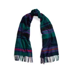 An essential cold weather accessory this cozy scarf showcases the season’s sophisticated plaid pattern fringed ends and an “LRL”-embroidered logo at the hem for a signature finish. Trim Scarf, Ralph Lauren Plaid, Cozy Scarf, Cold Weather Accessories, Fringe Trim, Plaid Pattern, Cold Weather, Tartan, Scarf Accessory