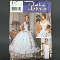 Southern Belle Costume, Petticoat Pattern, Victorian Petticoat, Era Dresses, Belle Costume, Simplicity Fashion, Lingerie Patterns, Women's Sewing Pattern, Historical Sewing