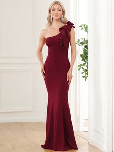 This Dress is fashionable for every occasion. the dress is made-to-order by professional tailors. You can choose from 50 colors, Regular sizes 2 to 16 and plus sizes 14w to 26W. Custom size is also available. Fitted Gown With Asymmetrical Neckline For Banquet, Fitted Dress With Asymmetrical Neckline For Banquet, Fitted Evening Dress With Asymmetrical Neckline For Bridesmaid, Fitted Solid Dresses With Sweep Train, Fitted Solid Dress With Sweep Train, Fitted Sheath Evening Dress For Bridesmaids, Elegant Solid Color Dresses With Sweep Train, Elegant Dresses With Sweep Train, Elegant Solid Dress With Sweep Train