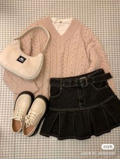 Cute Yesstyle Outfits, Cute School Uniform, Pink Lookbook, Cute Outfits Korean, Coquette Outfits, Coquette Outfit, Downtown Outfits, Coquette Style, Blair Waldorf