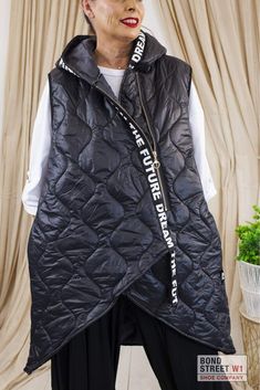 Black Gilet, Street Shoes, Shoe Company, Bond Street, Find Your Style, Black Quilt, Top Fashion Brands, Black Glitter, Fashion Shop